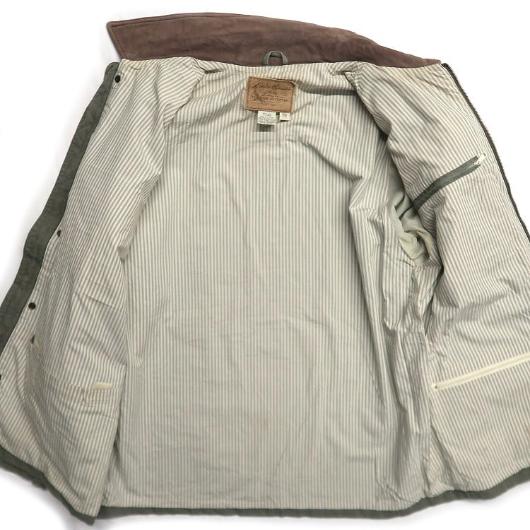 古着 エディーバウアー Eddie Bauer ハンティングジャケット 襟レザー