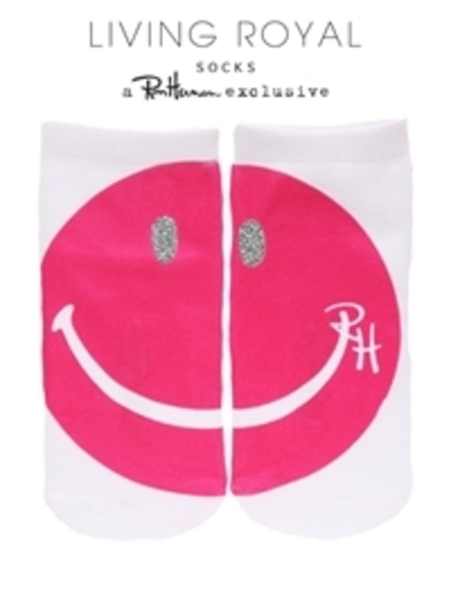 Ron Herman ロンハーマン　RH Glitter Happy Face Ankle Socks　ソックス