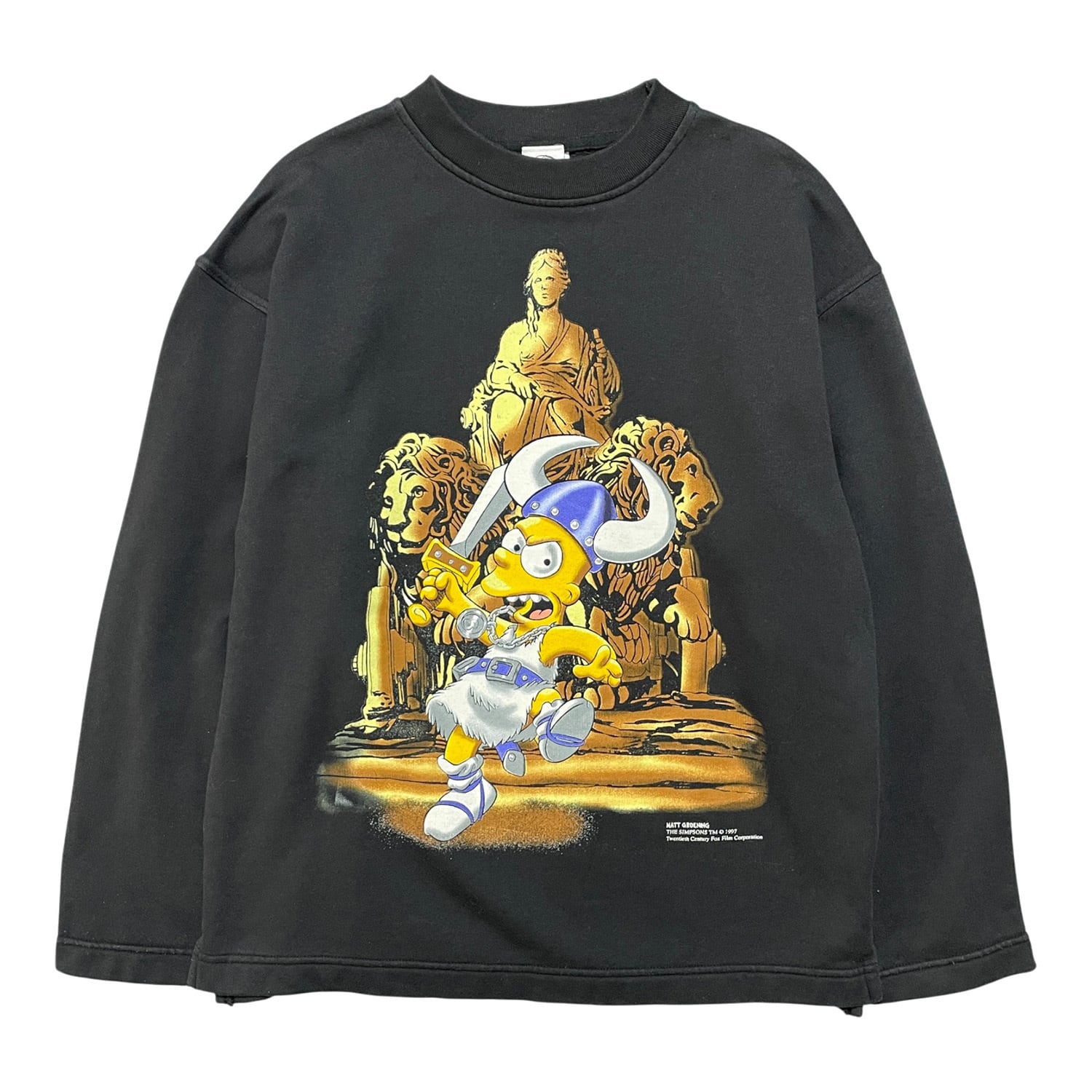 00s シンプソンズ プリント スウェット シャツ シンプソンズ（トップス｜メンズファッション）の通販