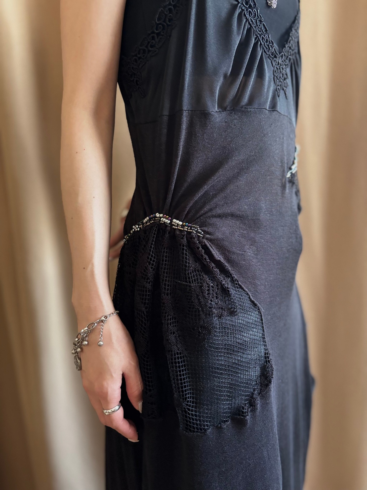 bead embroidery remake layered dress-4737-6