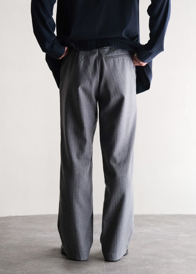 80's wide straight stripe slacks