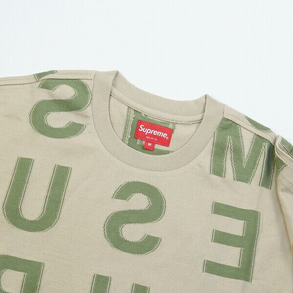 未使用]Supreme Intarsiaオーバーサイズ Tシャツ M ベージュ