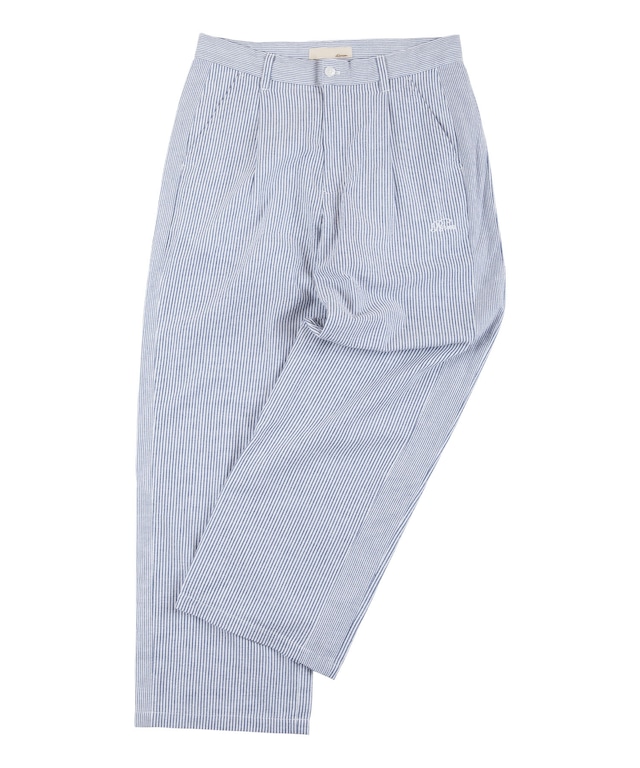 【#Re:room】SEERSUCKER STRIPE TUCK WIDE RELAX PANTS［REP219］