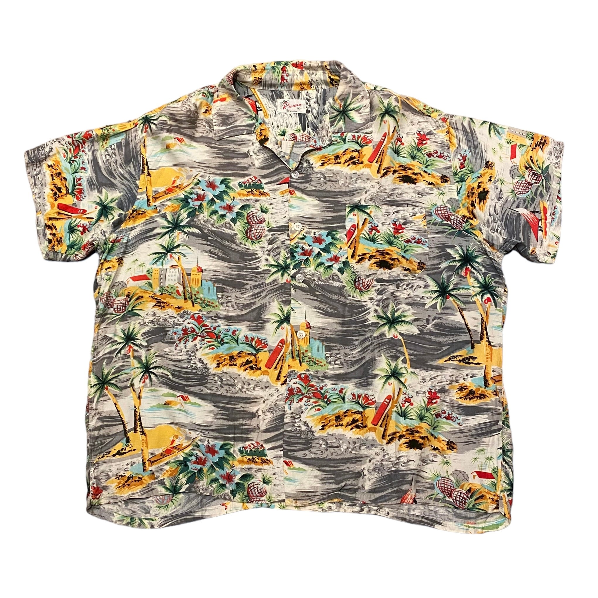 60's Riviera Hawaiian Shirt XL / リビエラ ハワイアンシャツ アロハ 古着 ヴィンテージ