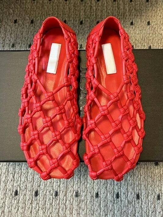 Leather Mesh Flat Shose 4col*S-714