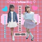 100-170　パンツインプリーツスカート 韓国服 制服 ガーリー 子供服