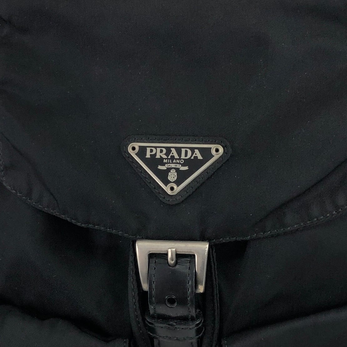 PRADA プラダ バックパック ブラック トライアングルロゴ ナイロン