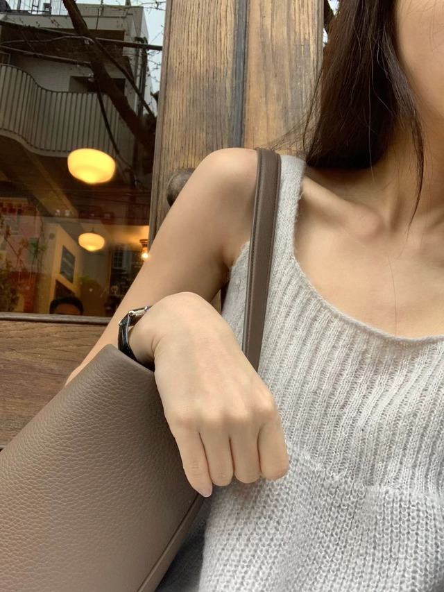 (即納) ounce / More knit bustier 2color