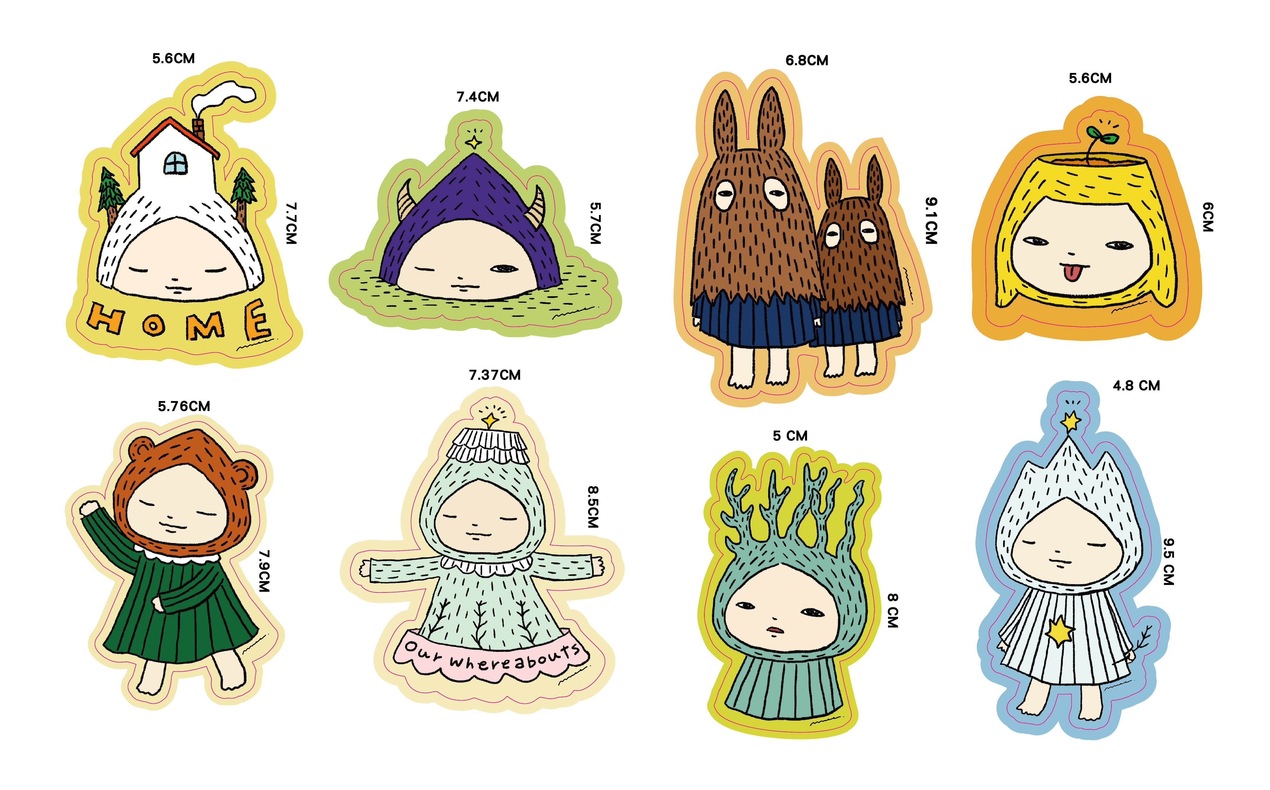 中村萌 ステッカーセット2 /Moe Nakamura Selction Sticker Pack2