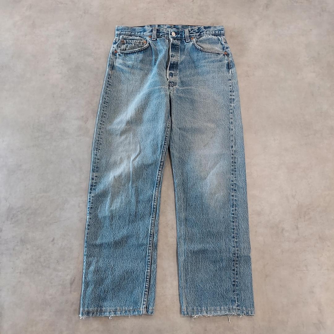 リーバイス501 Levis W34 ヒゲ 青 90s USA製 22616