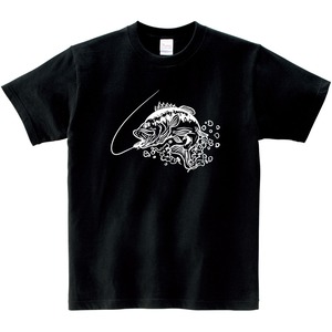 選べるデザイン ブラックバス釣り 線画 バス釣り Tシャツ rf26 半袖・長袖 ルアーフィッシング 釣り好き 釣り人 誕生日 父の日 敬老の日 ギフト プレゼント