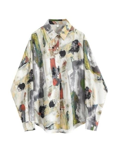 Paint color retro shirt（ペイントカラーレトロシャツ）a-742 | konotoki