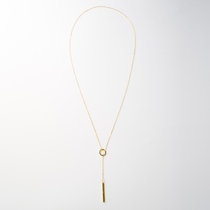 ラリエットネックレス ゴールドコーティング