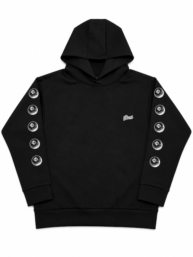 BALL SLEEVE TECK SWEAT HOODIE BLACK【PRE ORDER】 BALL SLEEVE TECK SWEAT HOODIE BLACK【PRE ORDER】
