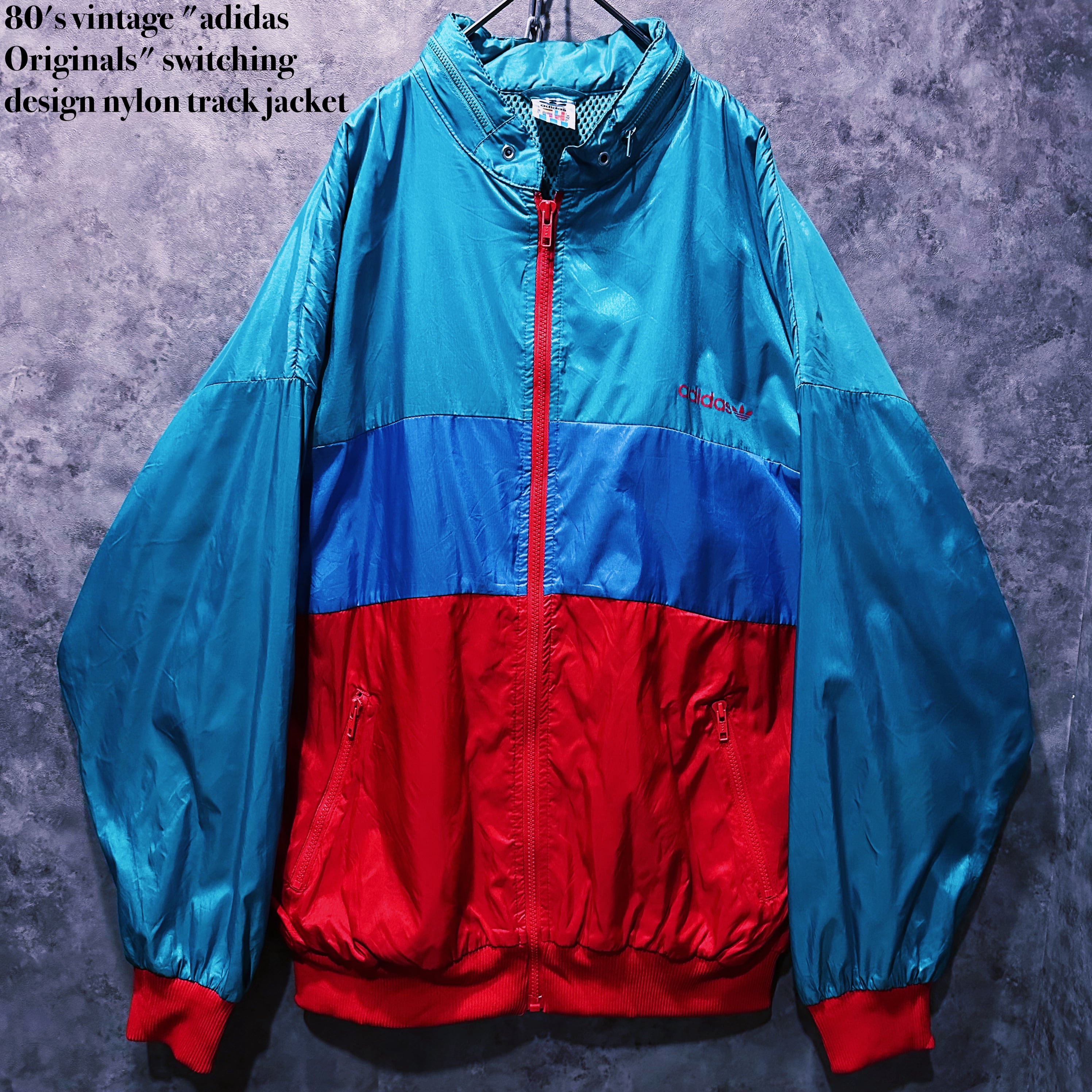 【doppio】80's vintage "adidas Originals" switching design track jacket