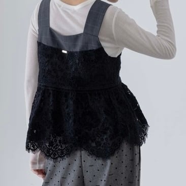 EimeeLaw】ベロアレースペプラムビスチェ | whisper bell online store EimeeLaw】ベロアレースペプラムビスチェ | whisper bell online store