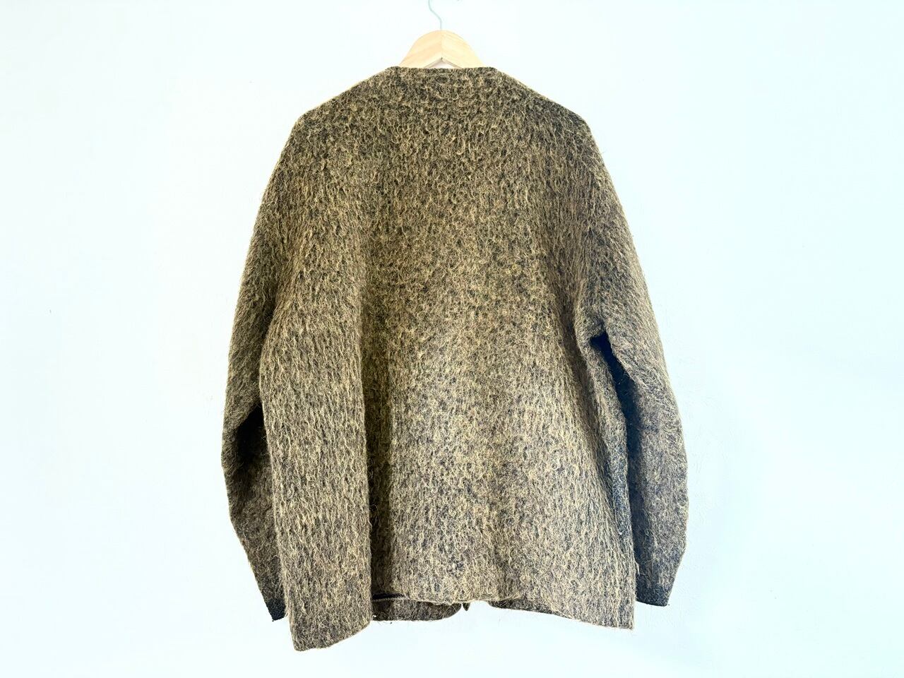 2021-2022AW OUR LEGACY Melange mohair cardigan OLIVE | AFTER DARK