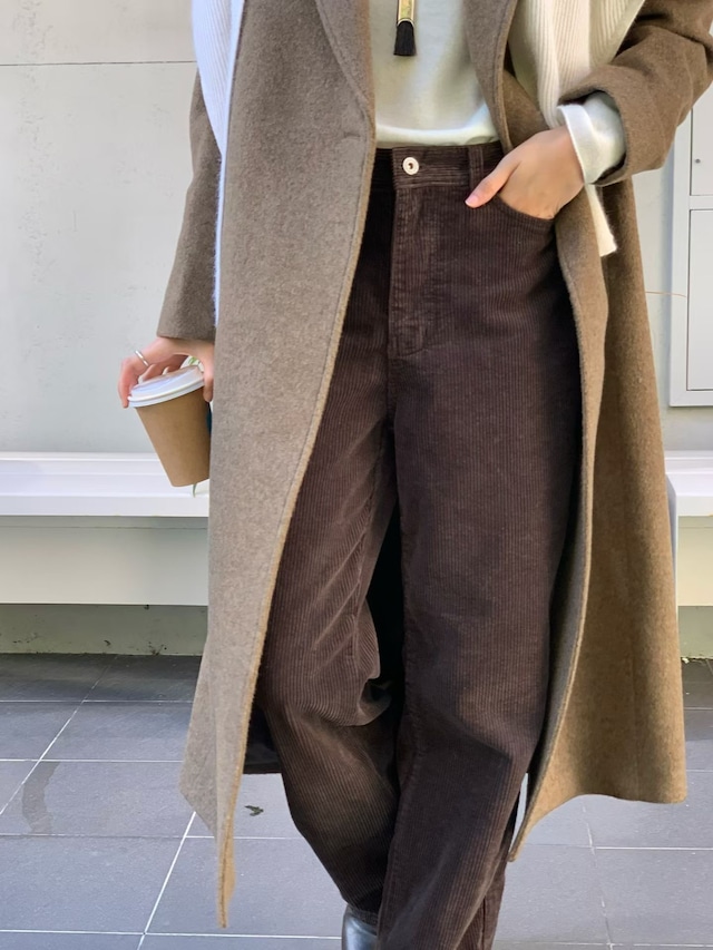 (予約) verveine / Rie corduroy straight pants 2color