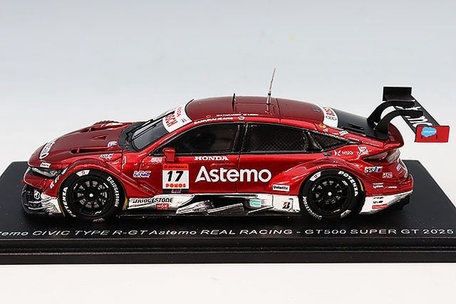 ミニカー Astemo Civic Type R-GT GT500 Spark / スパーク Astemo CIVIC TYPE R-GT Astemo REAL RACING No.17