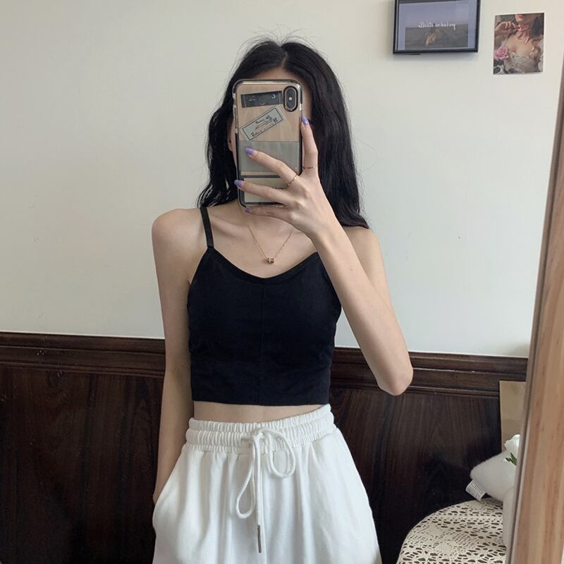 ブラックサマートップス ショート 夏物 試着室61848061258