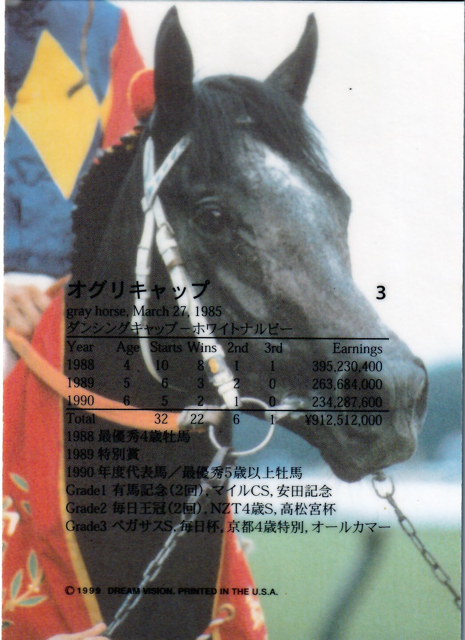 オグリキャップ(金文字ノーマル)「The Victory 1999」No.3 | カード