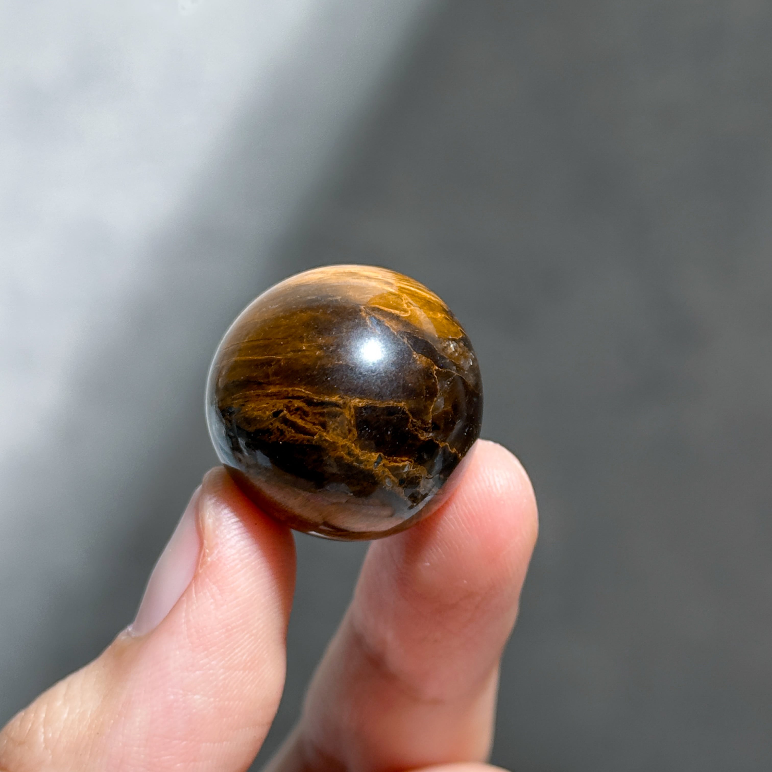 タイガーアイ スフィア（丸玉）31◇ Tiger's eye ◇天然石・鉱物