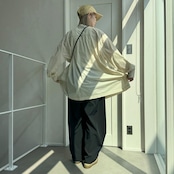 ノーカラー2way BIG SH/エクリュ