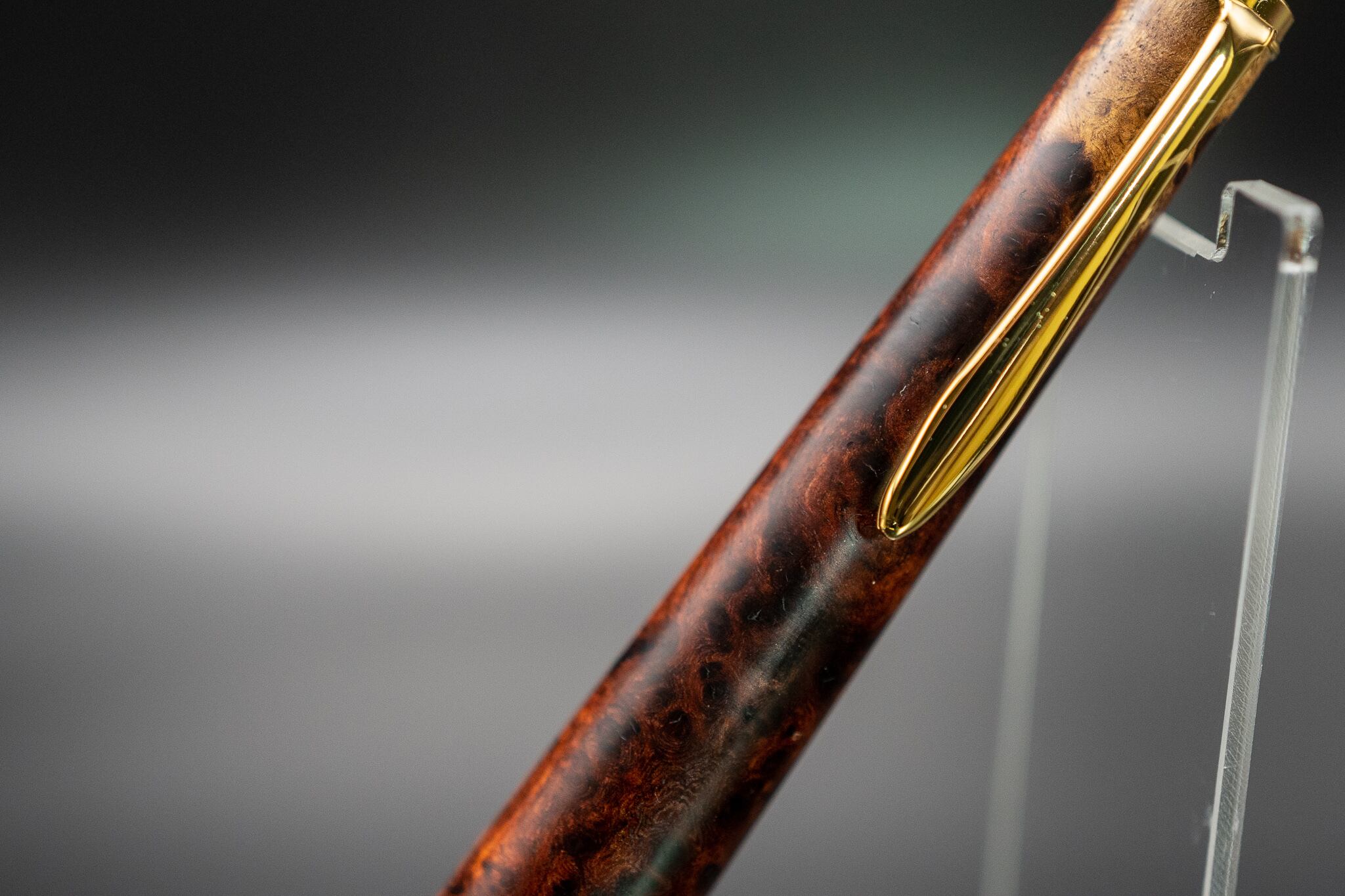 【朱色の銘木】 本花梨紅白 極上 gold MP