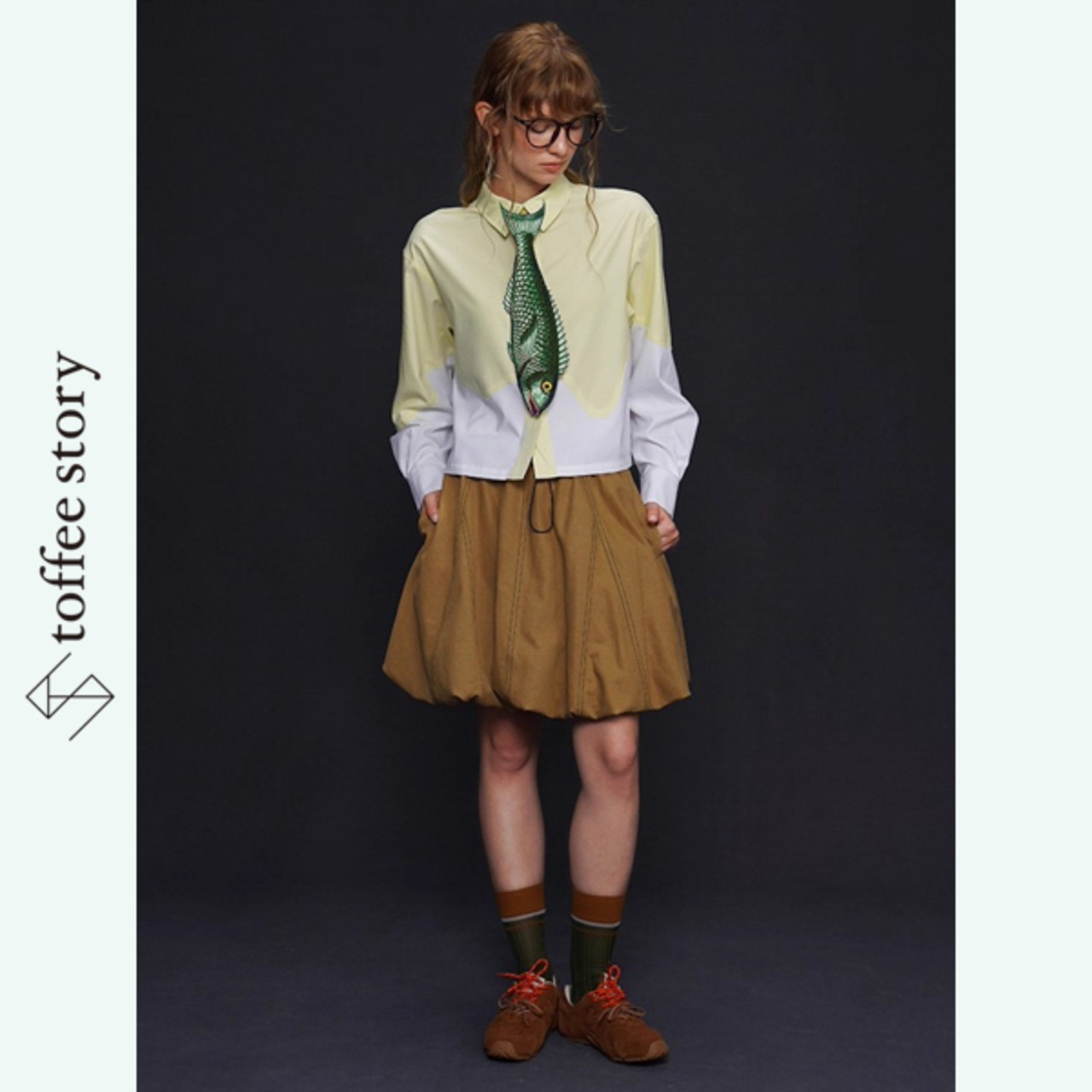 翠の詩を泳ぐフィッシュネクタイ 《C0242》