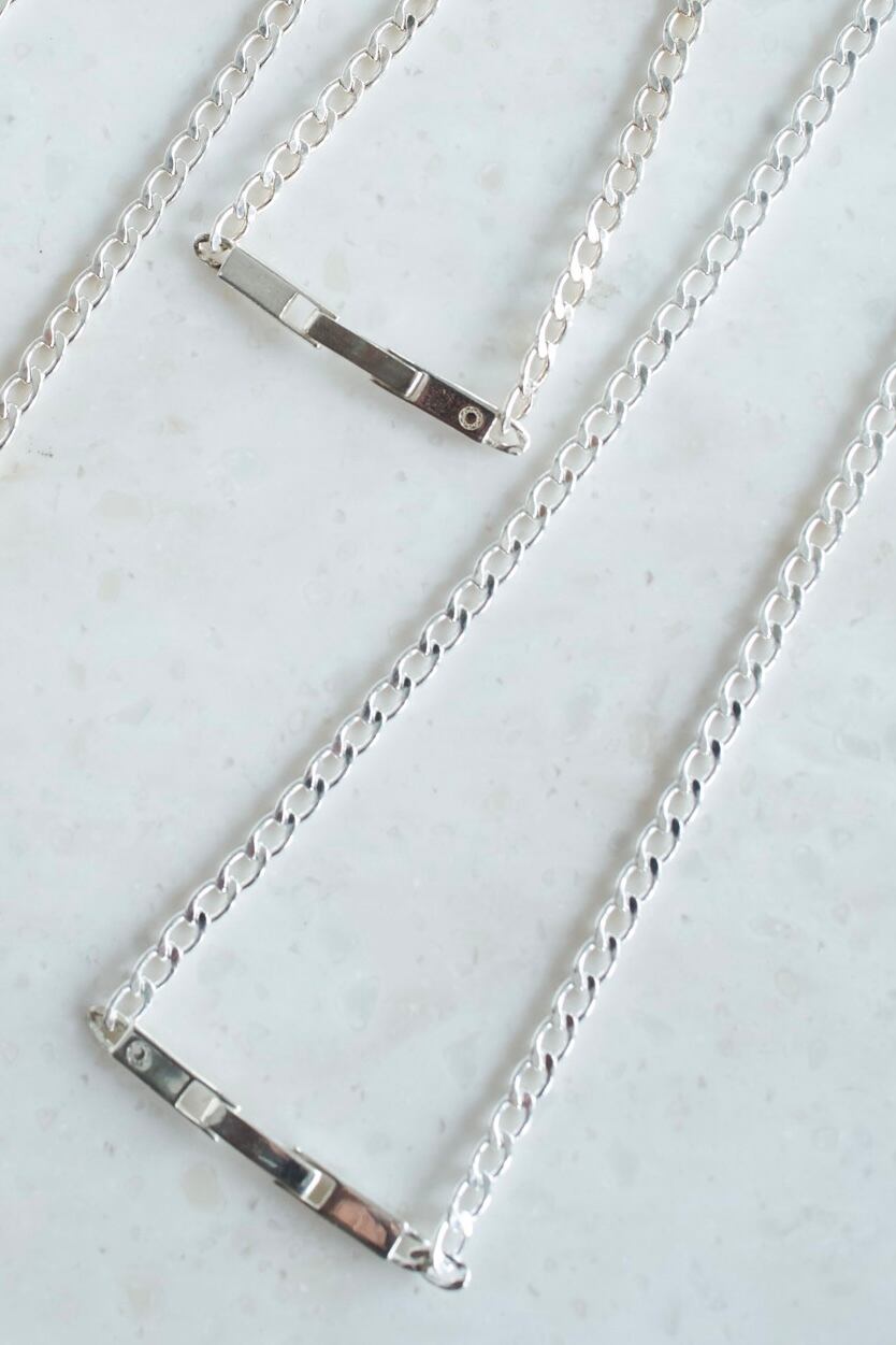 Saskia Diez GRAND AIRY NECKLACE 925AG pearl19