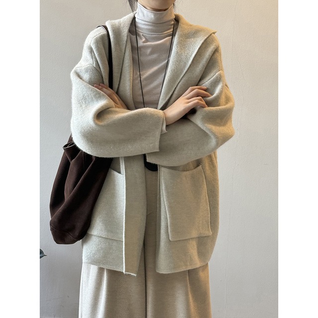 【カーディガン】 カーディガン  レディース おしゃれ 韓国 春 秋 冬 20代 30代 40代  ニット カーディガン 長袖 トップス ホワイト 白 イエロー フォグブルー 水色 グレー ネイビー 青