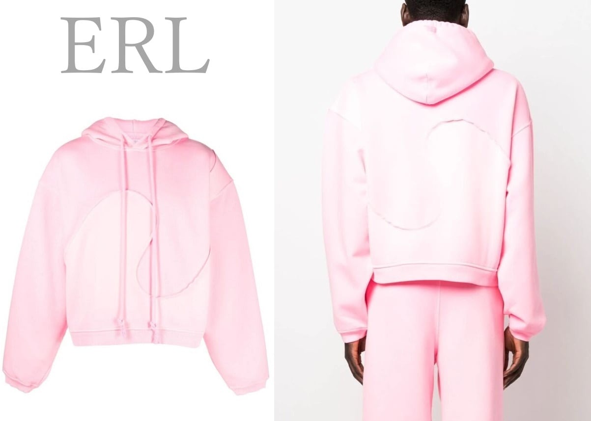 erl ピンク フード付きパーカー 【公式通販】