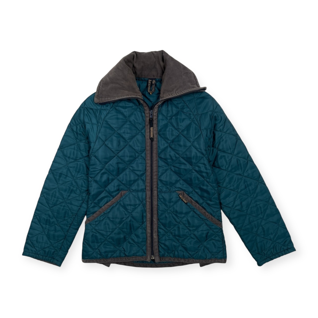 LAVENHAM ラベンハム ジップアップ キルティング ジャケット 34 /ブルー系/イギリス製/英国製