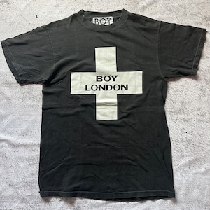 90's BOY LONDON CROSS LOGO T-SHIRT USED