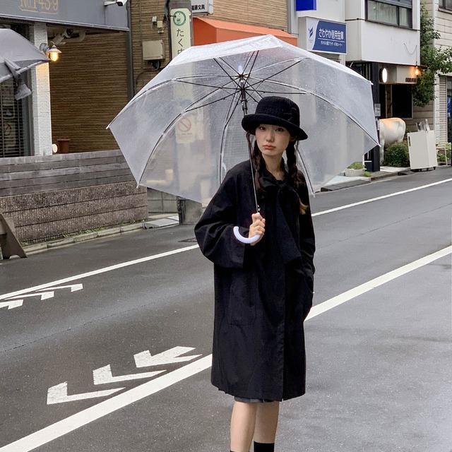 Kano蝶ネクタイ襟ストラップパーカー