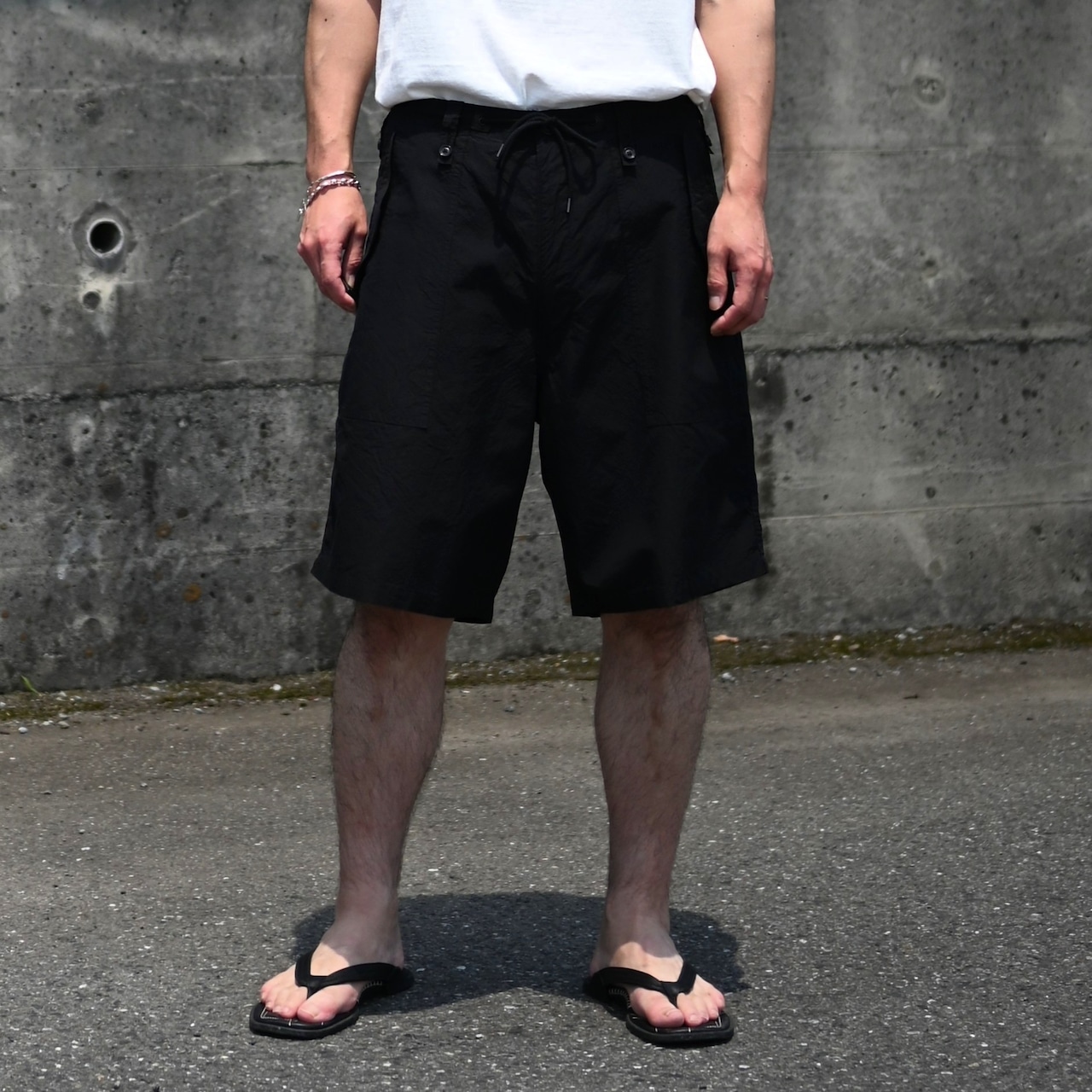 INTERIM(インテリム)INTERIM / MILK PAINT VINTAGE WASH BLACK SHUTTLE CHAMBRAY HYPER BIG US NAVY WORK SHIRT TYPE2