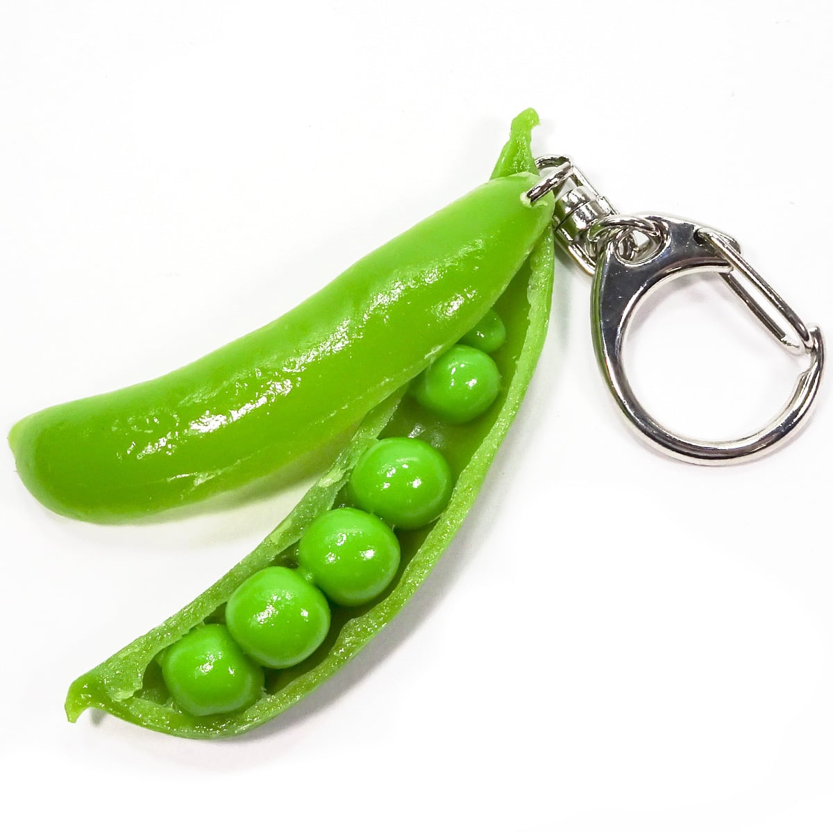 食べちゃいそうな スナップえんどう 食品サンプル キーホルダー