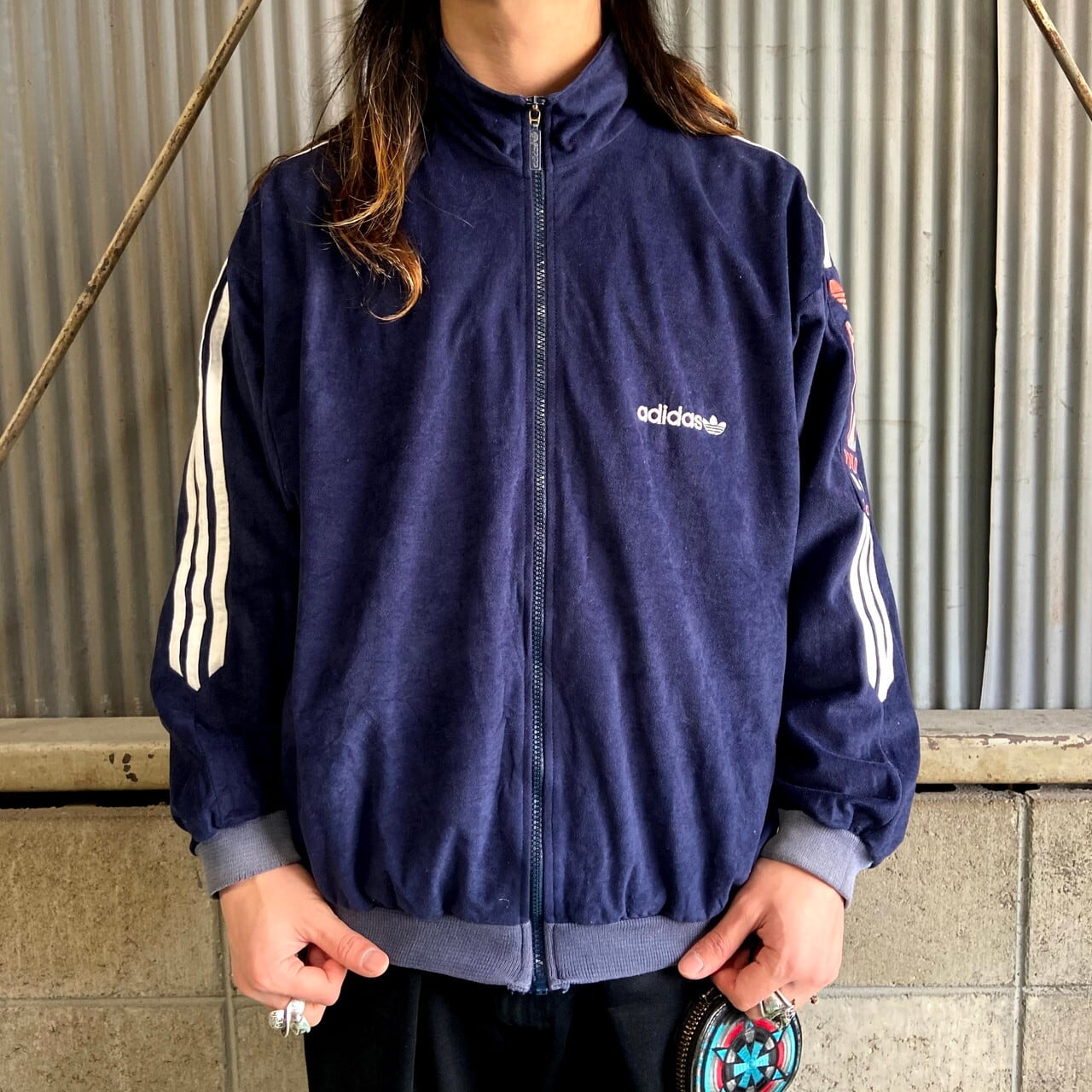 希少 adidas track jacket ベロア - ジャージ