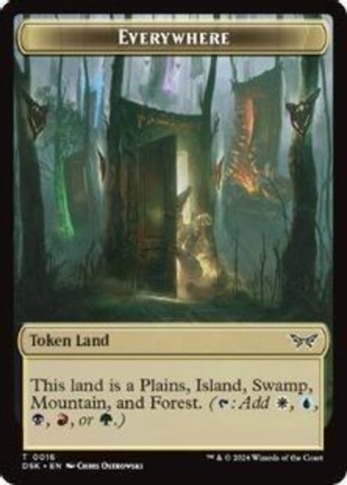 MTG《遍在地トークン/Everywhere Token(DSK)》英語 Foil の商品画像