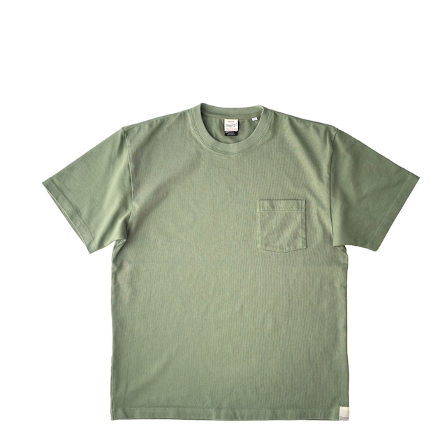 Mountains Organic cotton OnePoket T-SHIRT /  Leaf green