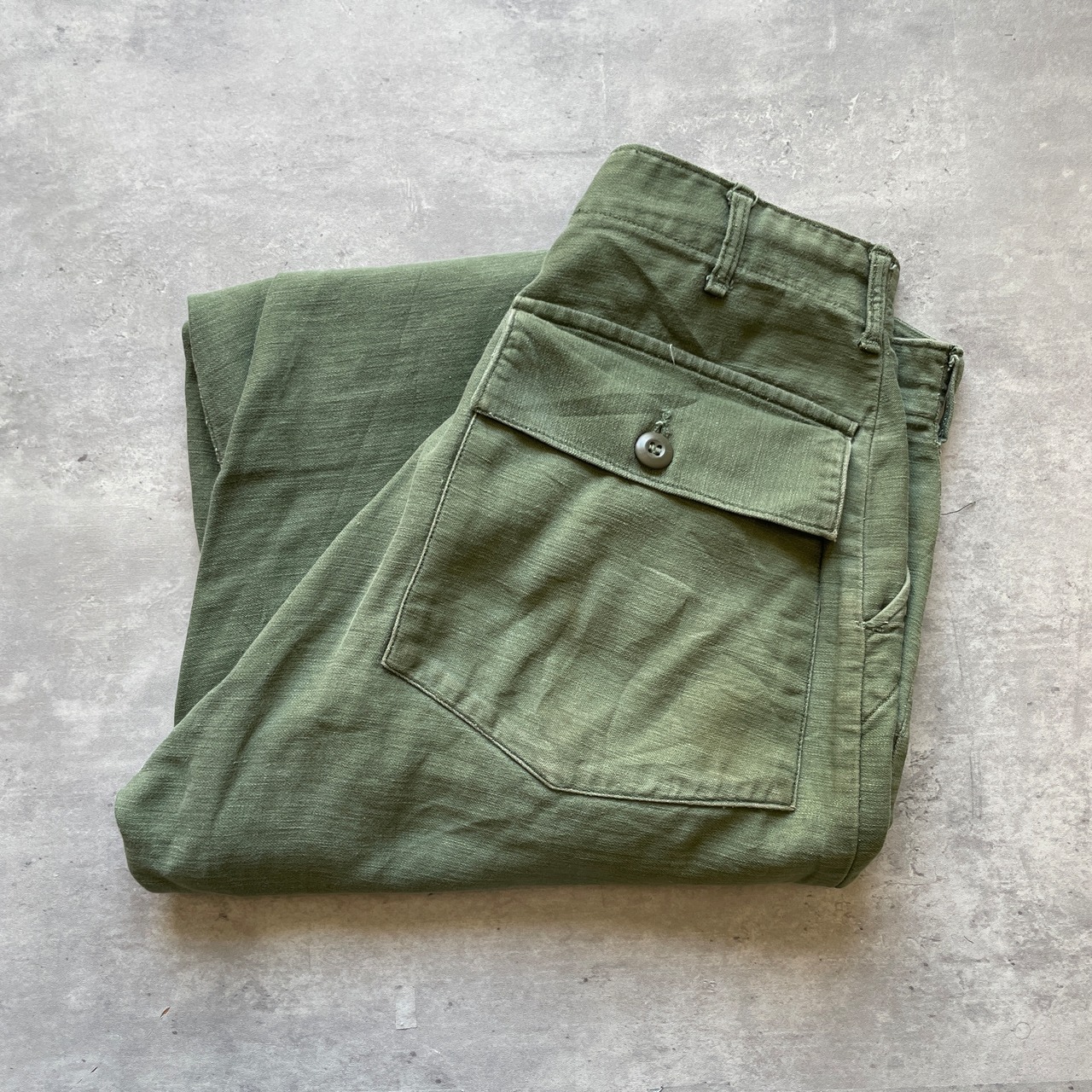 60s アメリカ軍 実物 US ARMY 米軍 ベイカーパンツ OG107 32×31 | ib2