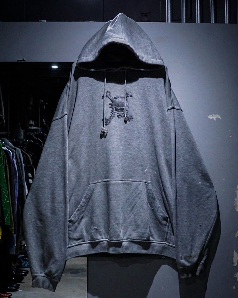 90's old“”鬼フェード“broken boro sweat add (C) vintage】90's 