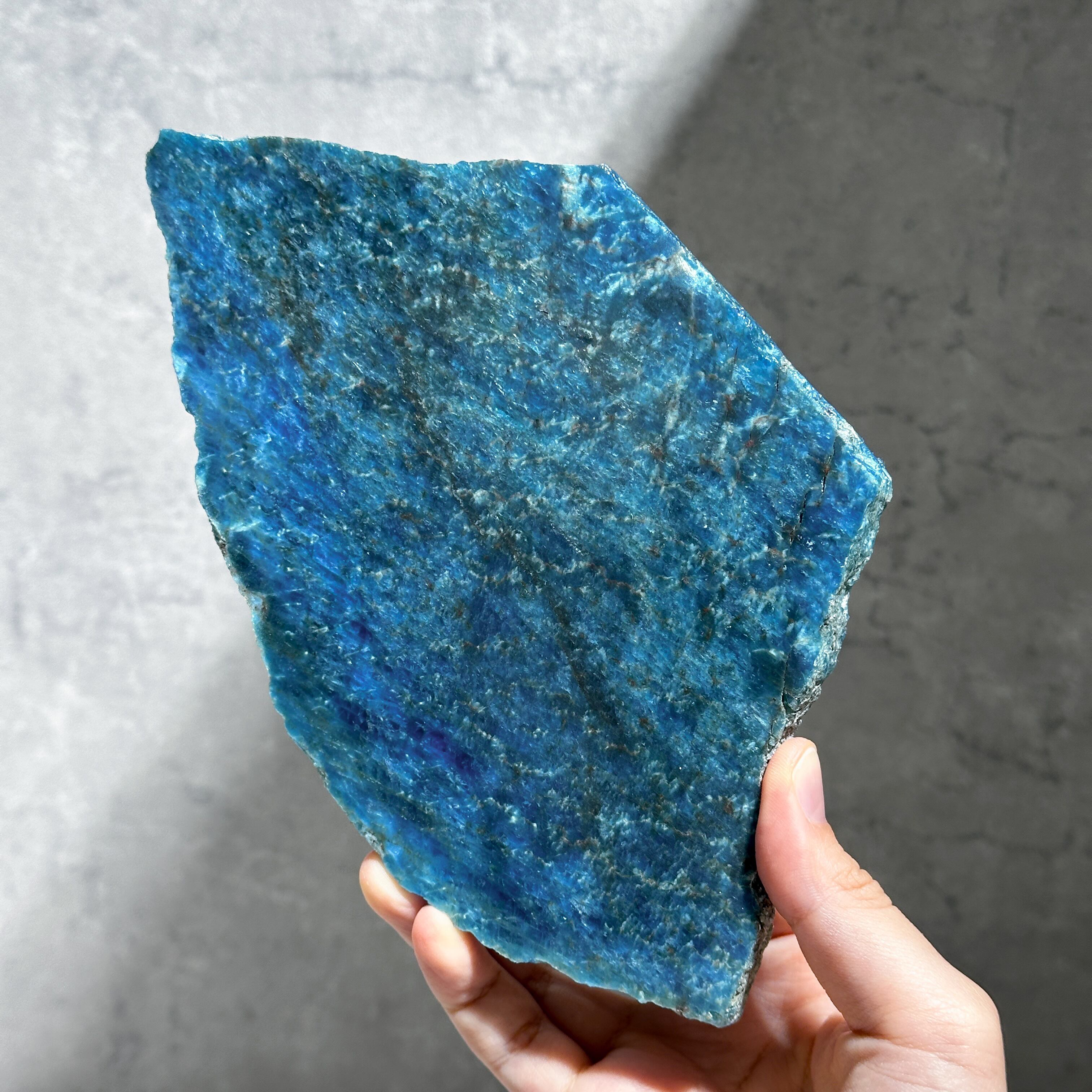 台座付き◎ブルーアパタイト スライス 02◇ Blue Apatite ◇ 天然石