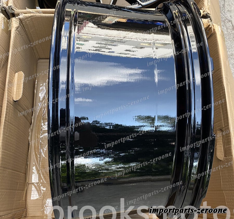 21インチ グロスブラック ホイール ポルシェ カイエン 4本セット -BRN