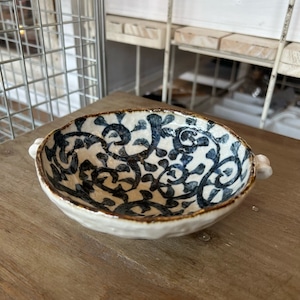 手書きたこ唐草スープ兼用小鉢　小鉢 日本製 美濃焼 和食器　和　スープ