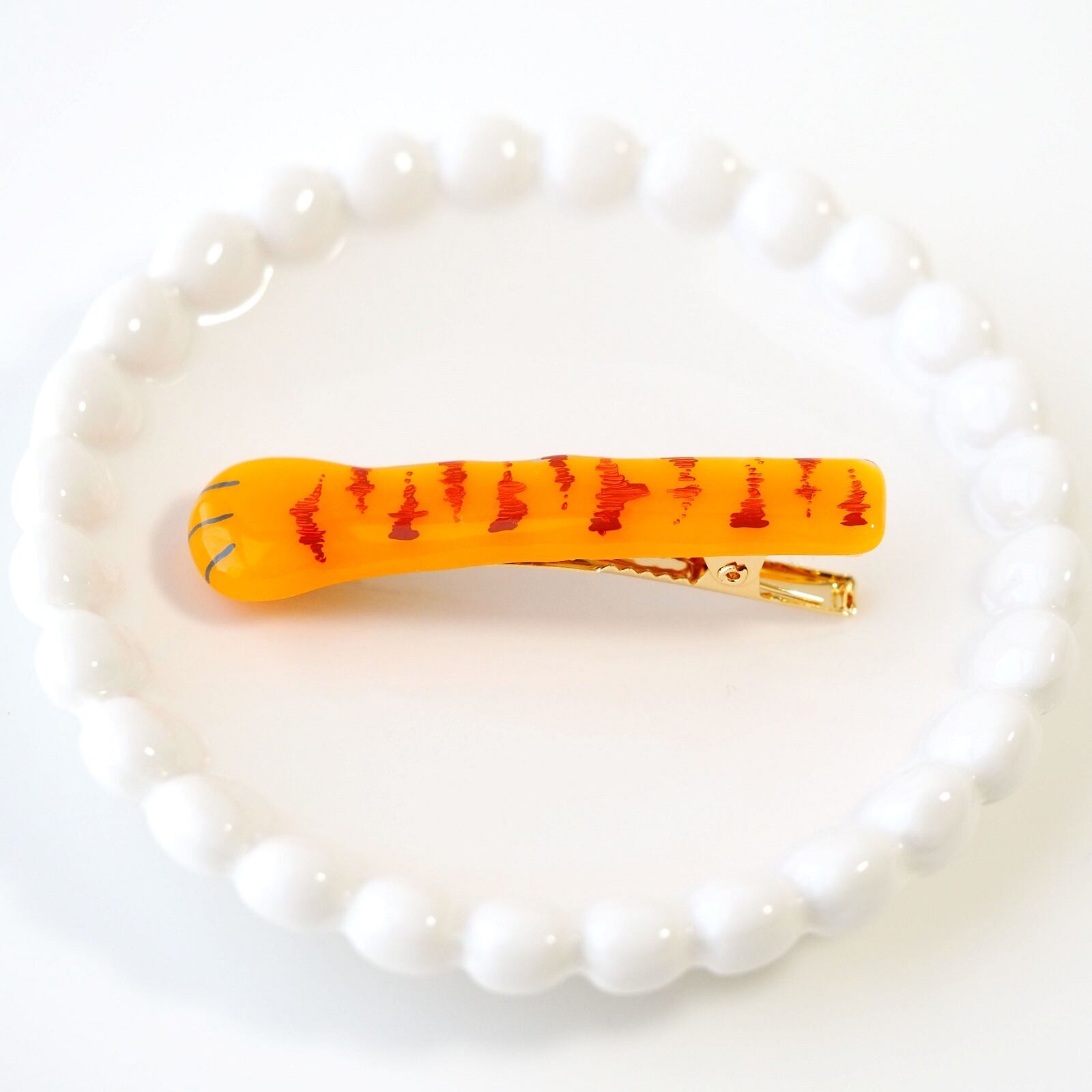 茶トラ】ねこねこヘアクリップ | 星猫工房