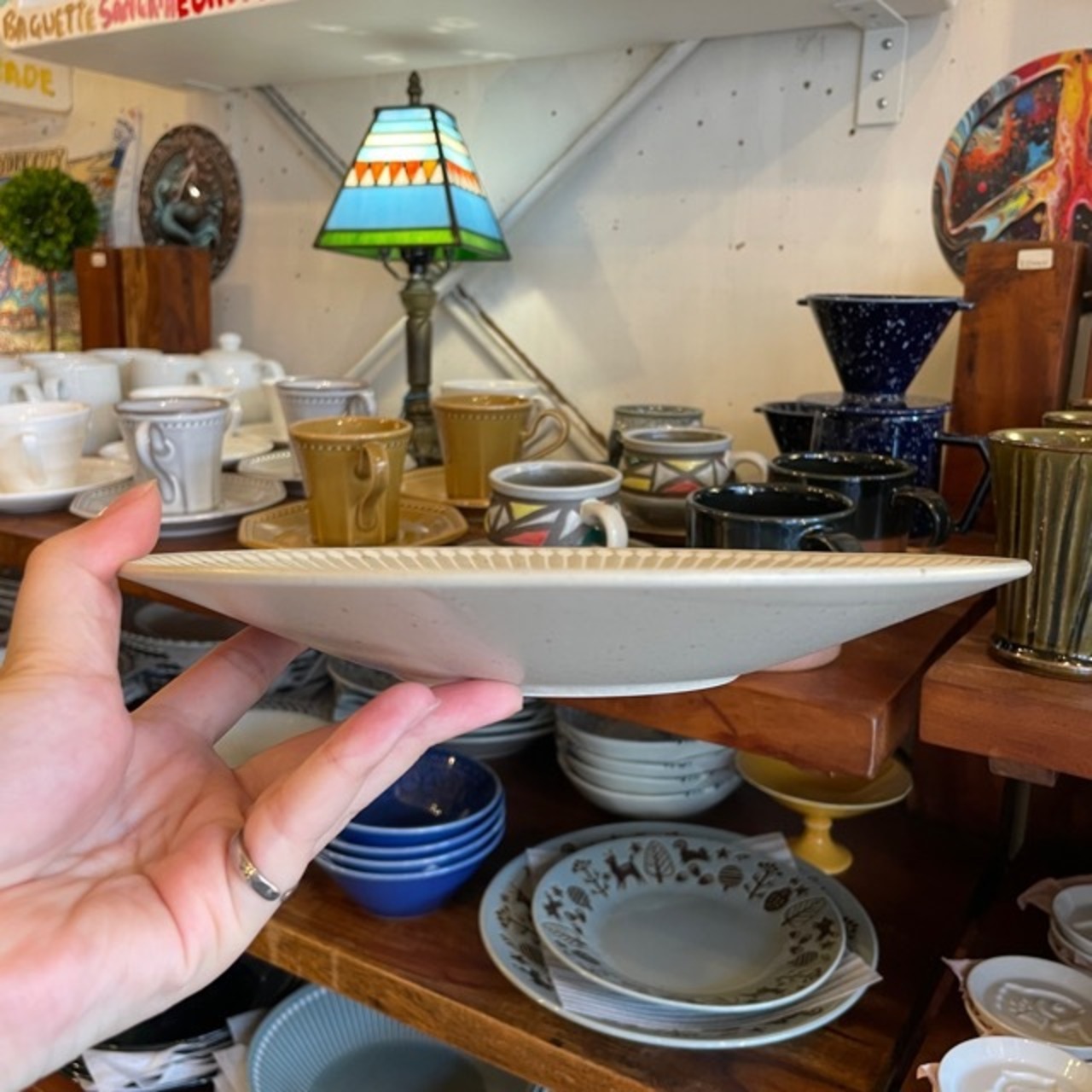 Albee 220plate 3colors / 美濃焼 日本製 アルビー 220プレート 全3色 陶磁器 食卓 日常使い キッチン雑貨 シンプル ナチュラル かわいい 皿 平皿 ギフト プレゼント
