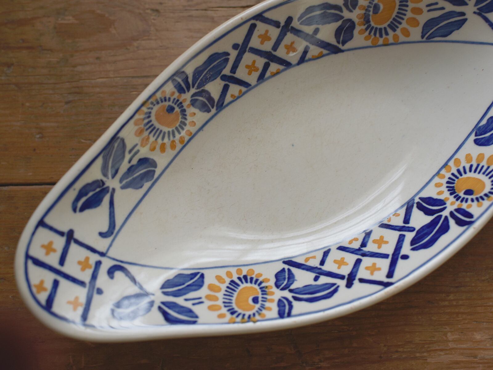 サルグミンヌ製 ひまわり絵柄のラヴィエ(B) フレンチブロカント