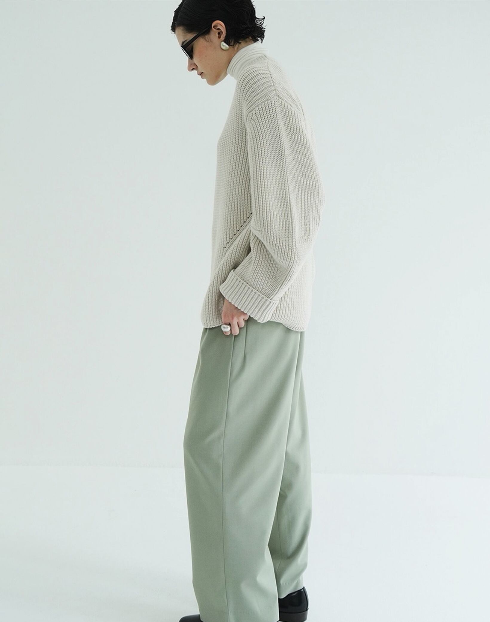 CLANE OVER FORM SLEEVE KNIT TOPS | FLICKA ASHIYA