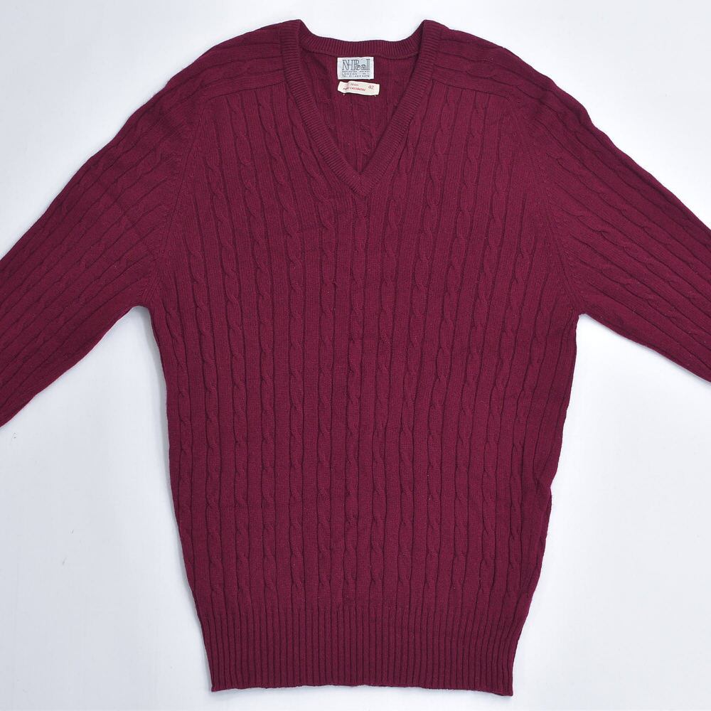 Vintage N.Peal ピュアカシミヤ ウール Vネック プルオーバー Vintage N.Peal ピュアカシミヤ ウール Vネック プルオーバー